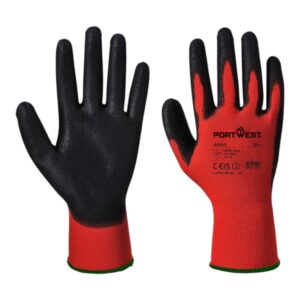 Red PU Glove